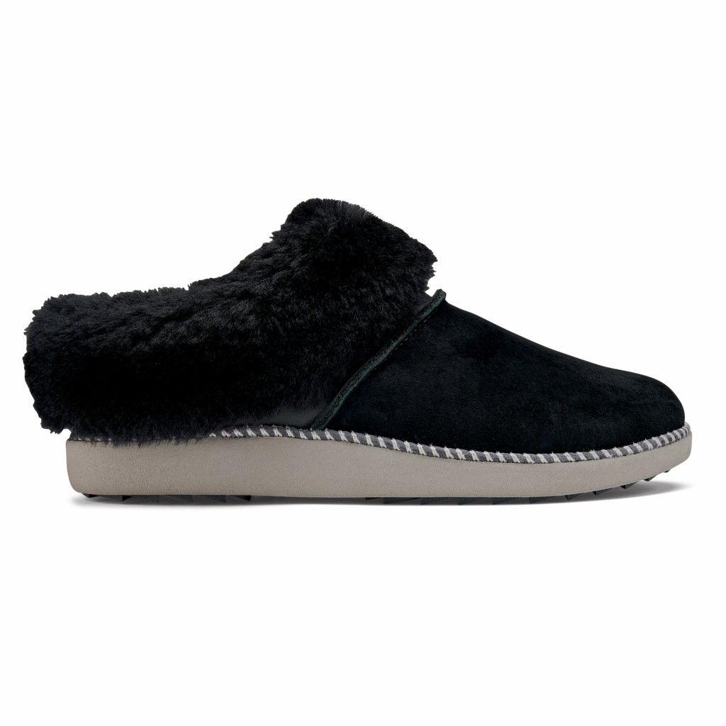 Olukai Women's Ku I Slipper - Black / Fog US982-704